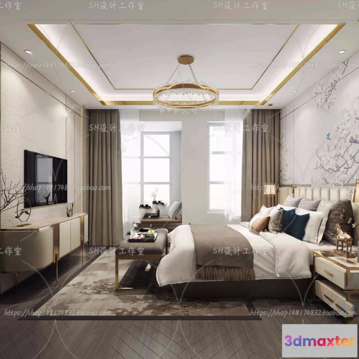 1114670 - BEDROOM 3D SCENES - VRAY RENDER - 589