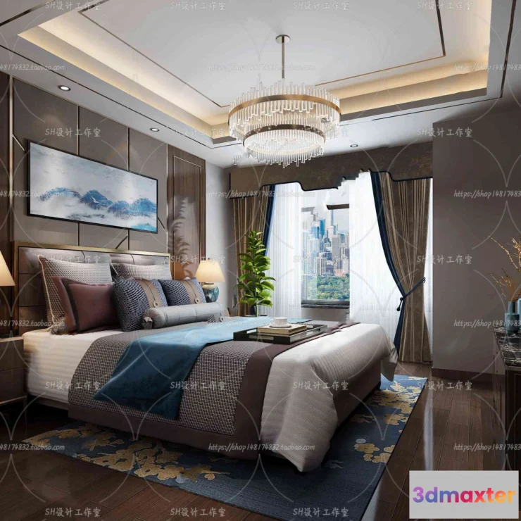 1114672 - BEDROOM 3D SCENES - VRAY RENDER - 590