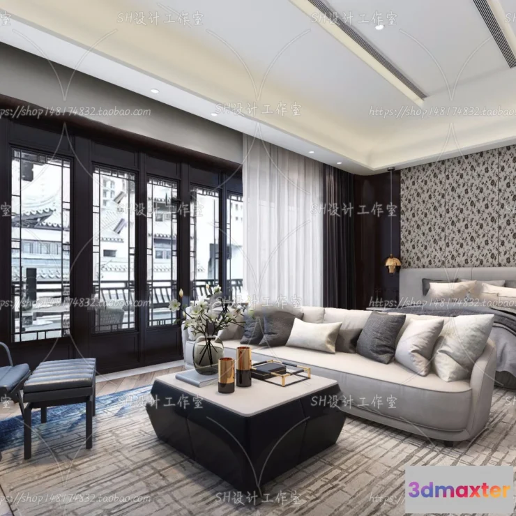 1114684 - BEDROOM 3D SCENES - VRAY RENDER - 596