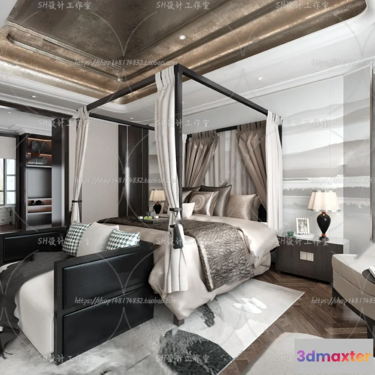 1114686 - BEDROOM 3D SCENES - VRAY RENDER - 597