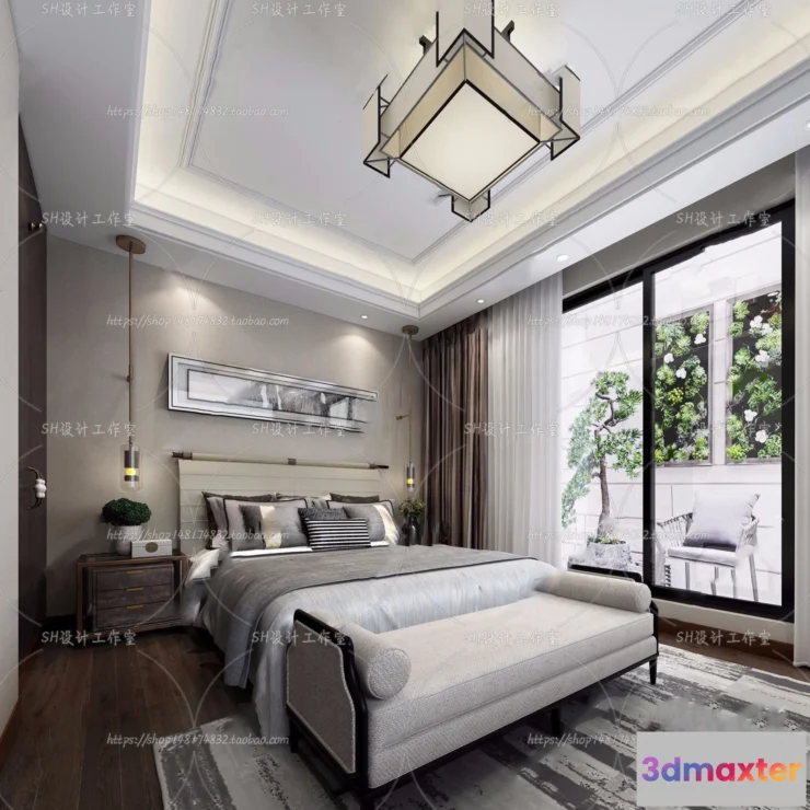 1114688 - BEDROOM 3D SCENES - VRAY RENDER - 598