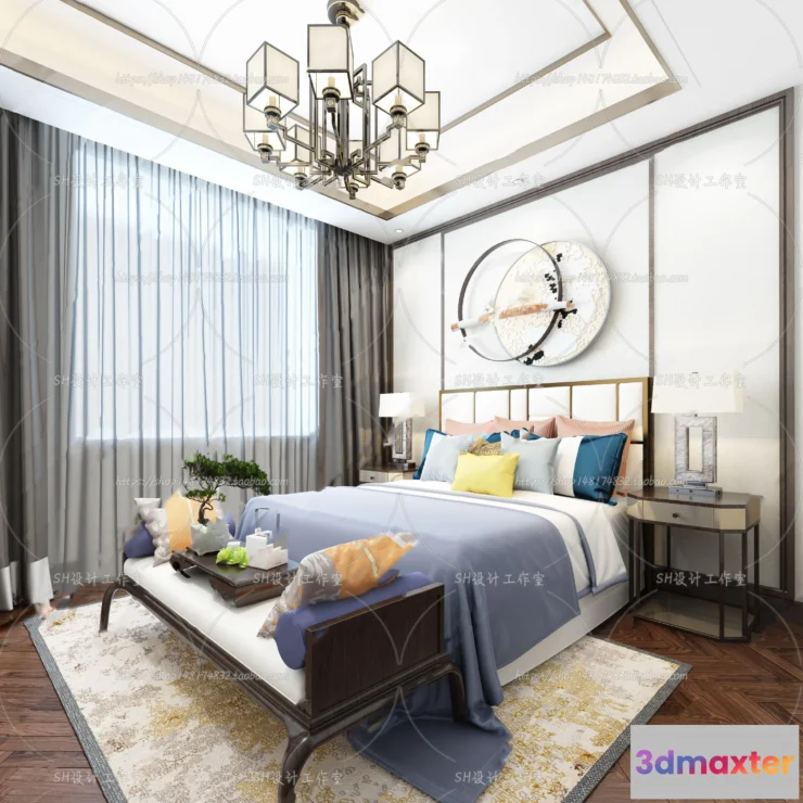 1114694 - BEDROOM 3D SCENES - VRAY RENDER - 601