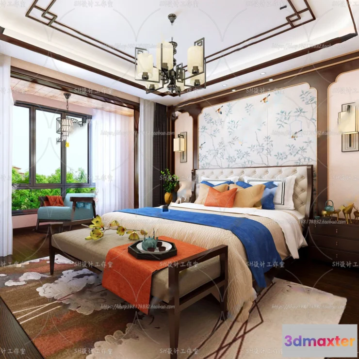1114710 - BEDROOM 3D SCENES - VRAY RENDER - 609