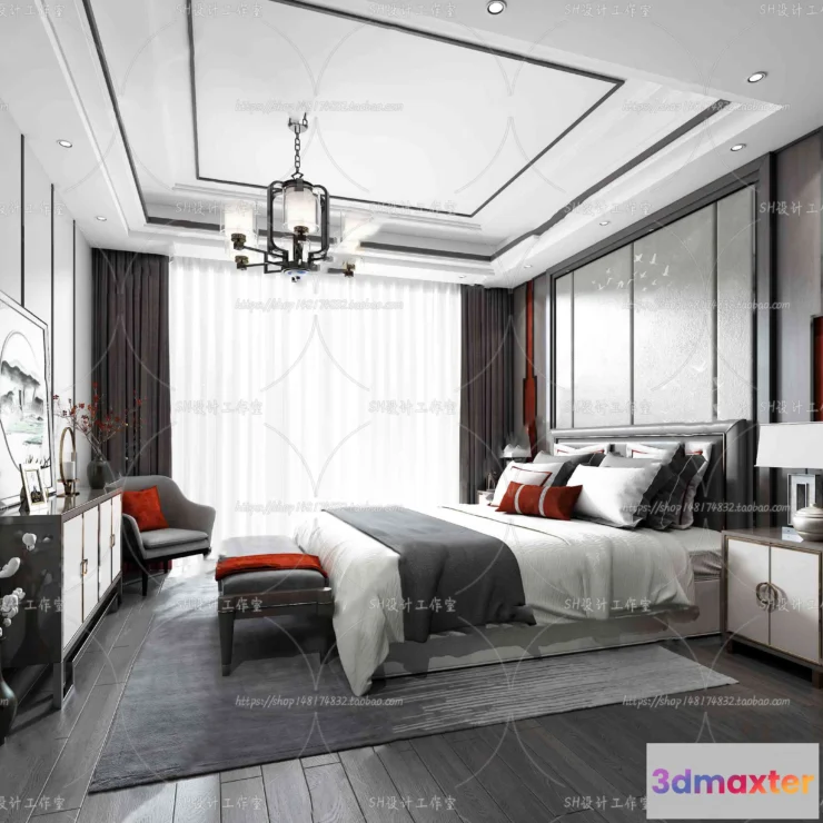 1114714 - BEDROOM 3D SCENES - VRAY RENDER - 611