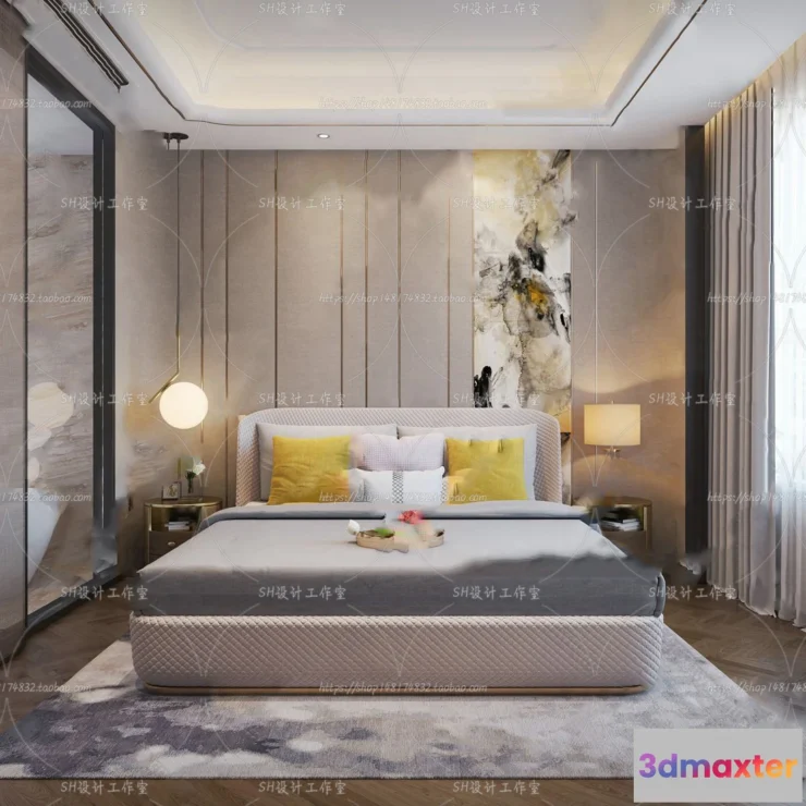 1114718 - BEDROOM 3D SCENES - VRAY RENDER - 613