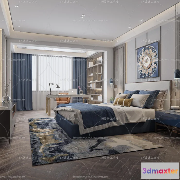 1114720 - BEDROOM 3D SCENES - VRAY RENDER - 614