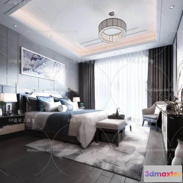 1114740 - BEDROOM 3D SCENES - VRAY RENDER - 624