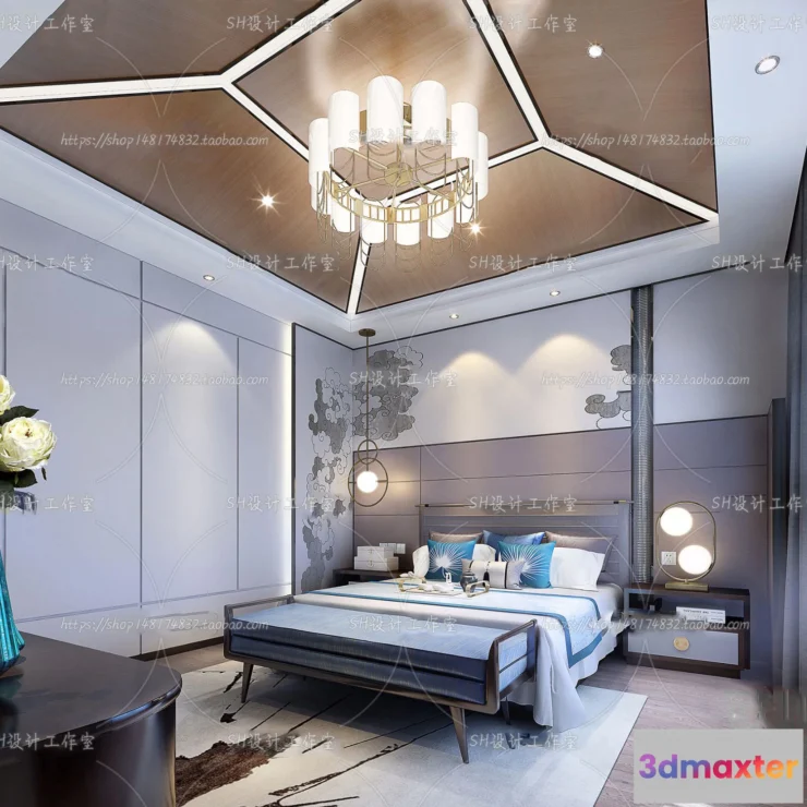 1114744 - BEDROOM 3D SCENES - VRAY RENDER - 626
