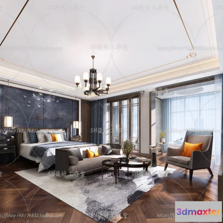 1114746 - BEDROOM 3D SCENES - VRAY RENDER - 627