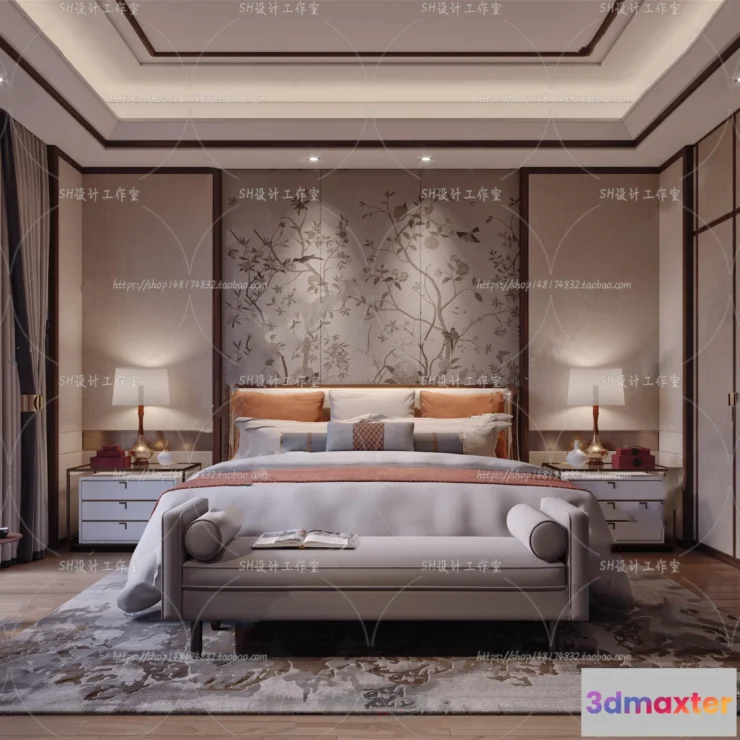 1114754 - BEDROOM 3D SCENES - VRAY RENDER - 631