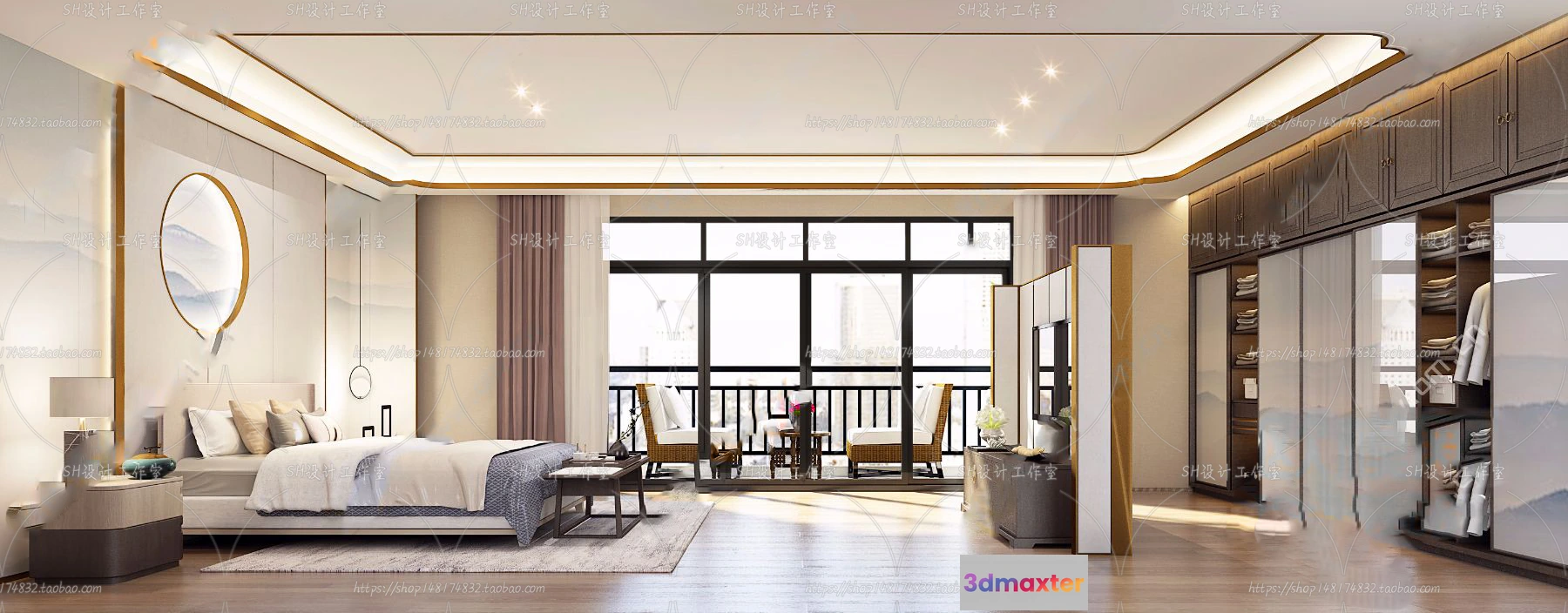 1114764 - BEDROOM 3D SCENES - VRAY RENDER - 636