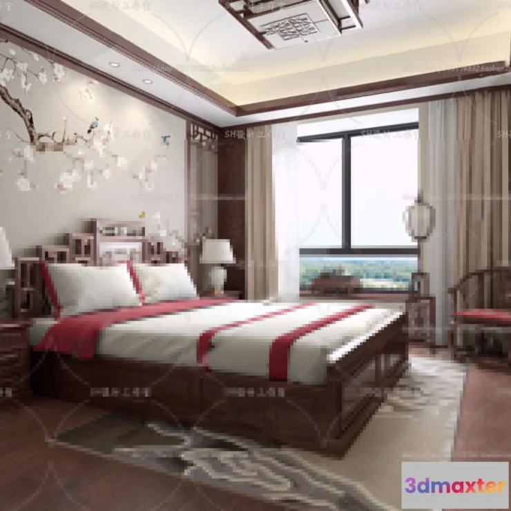 1114768 - BEDROOM 3D SCENES - VRAY RENDER - 638