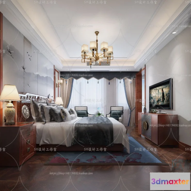 1114772 - BEDROOM 3D SCENES - VRAY RENDER - 640