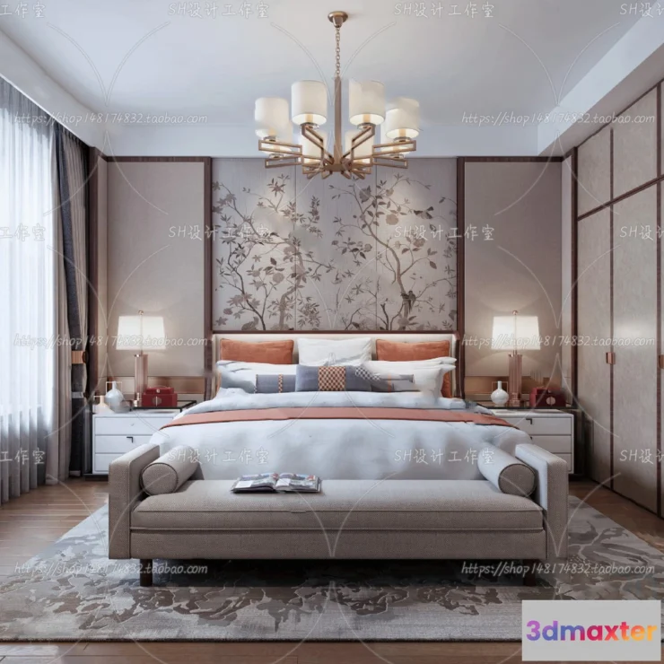 1114776 - BEDROOM 3D SCENES - VRAY RENDER - 642