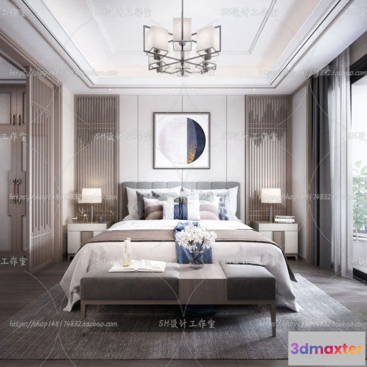1114794 - BEDROOM 3D SCENES - VRAY RENDER - 651