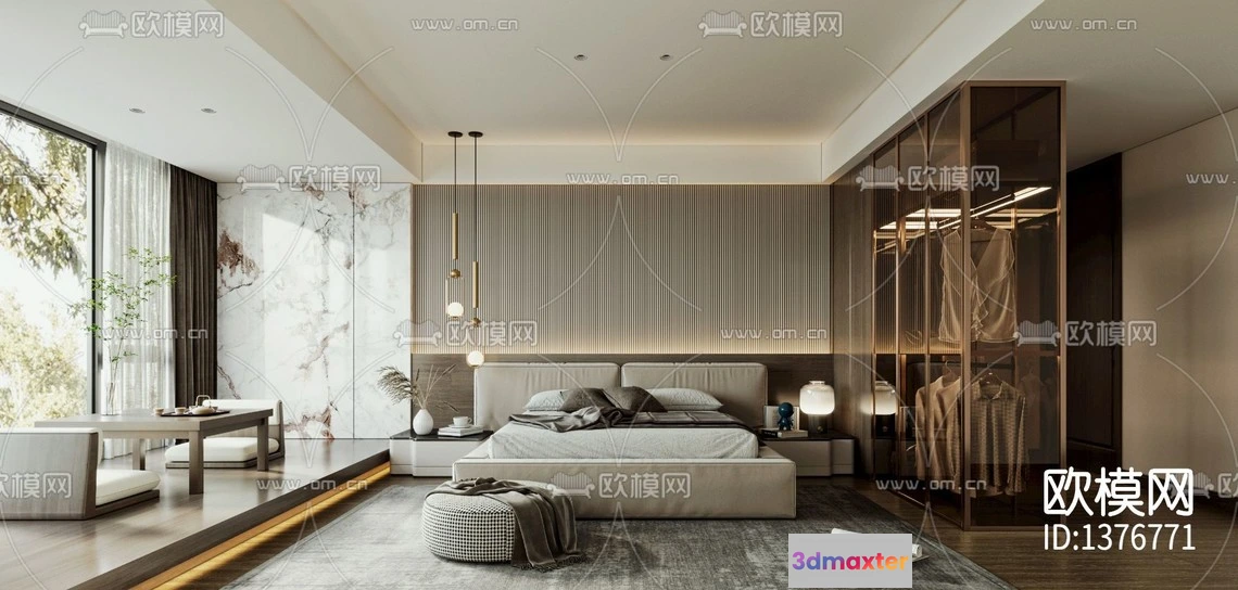 1142604 - Corona Render 3D Scenes - Bedroom - 0006