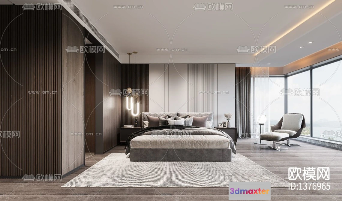 1142622 - Corona Render 3D Scenes - Bedroom - 0015