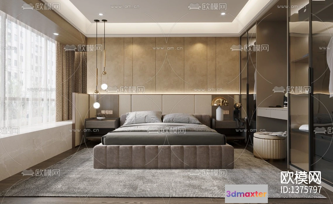 1142636 - Corona Render 3D Scenes - Bedroom - 0022