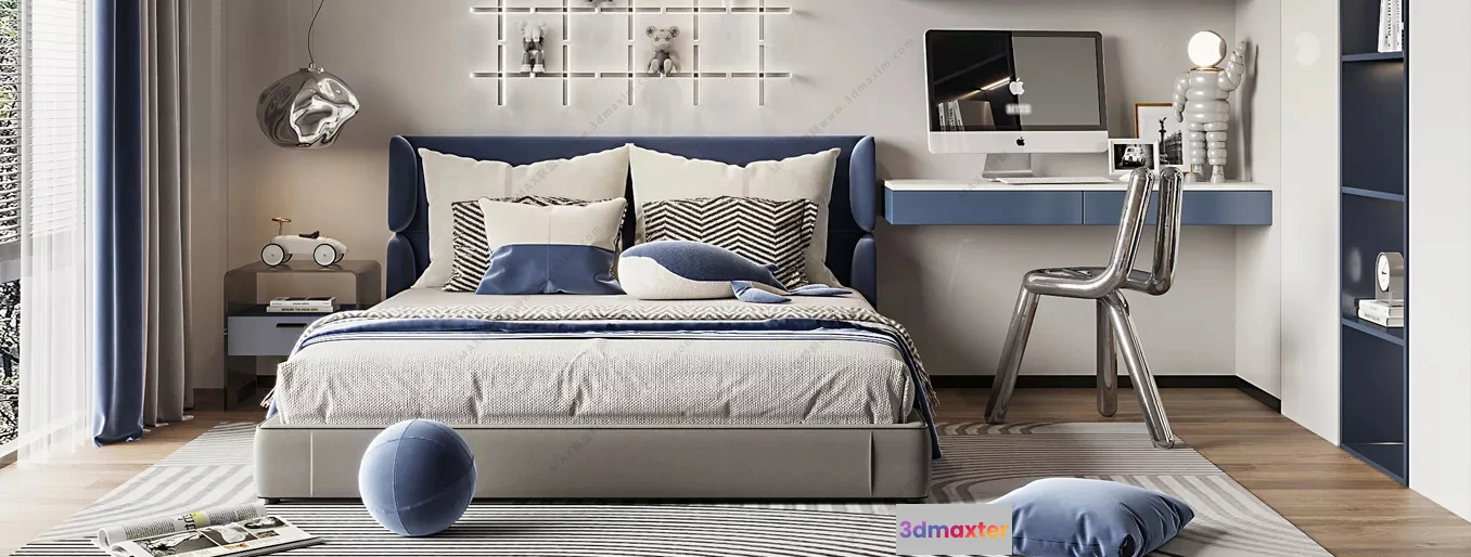 1154736 - MODERN INTERIOR 3D SCENES - BEDROOM - 0007