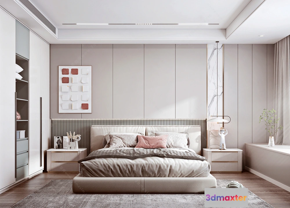 1154748 - MODERN INTERIOR 3D SCENES - BEDROOM - 0013