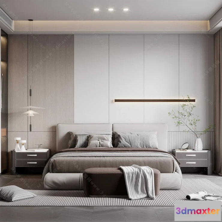 1154770 - MODERN INTERIOR 3D SCENES - BEDROOM - 0024