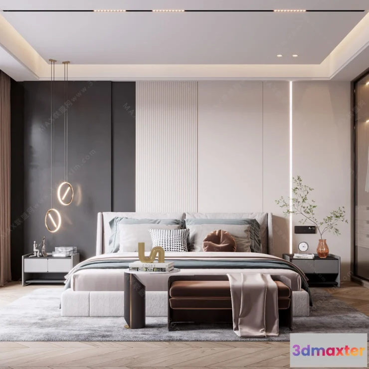 1154776 - MODERN INTERIOR 3D SCENES - BEDROOM - 0027