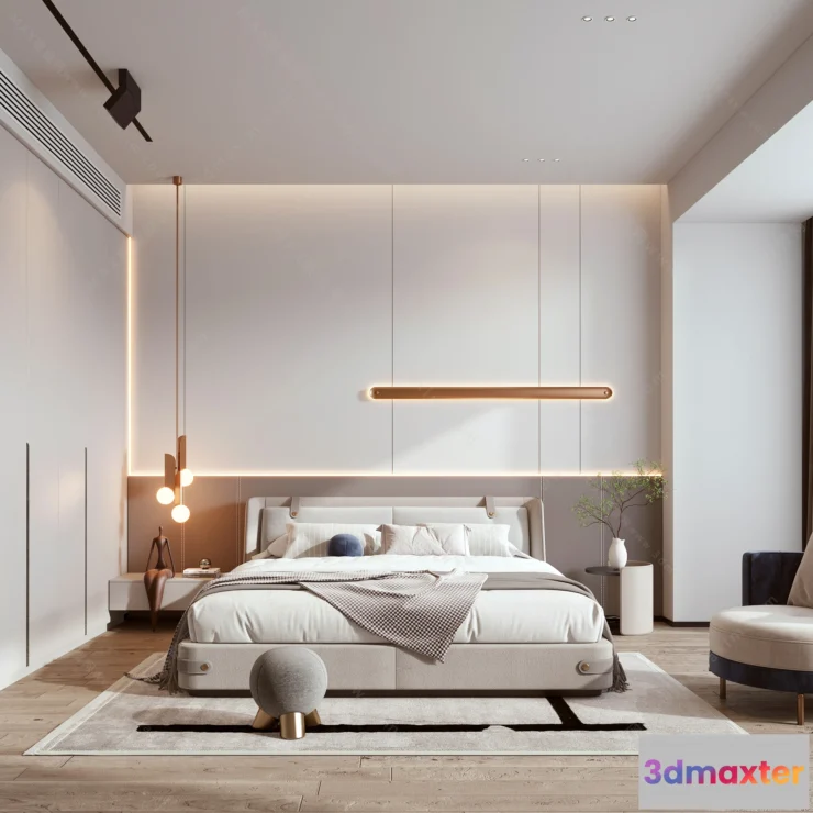 1154808 - MODERN INTERIOR 3D SCENES - BEDROOM - 0043