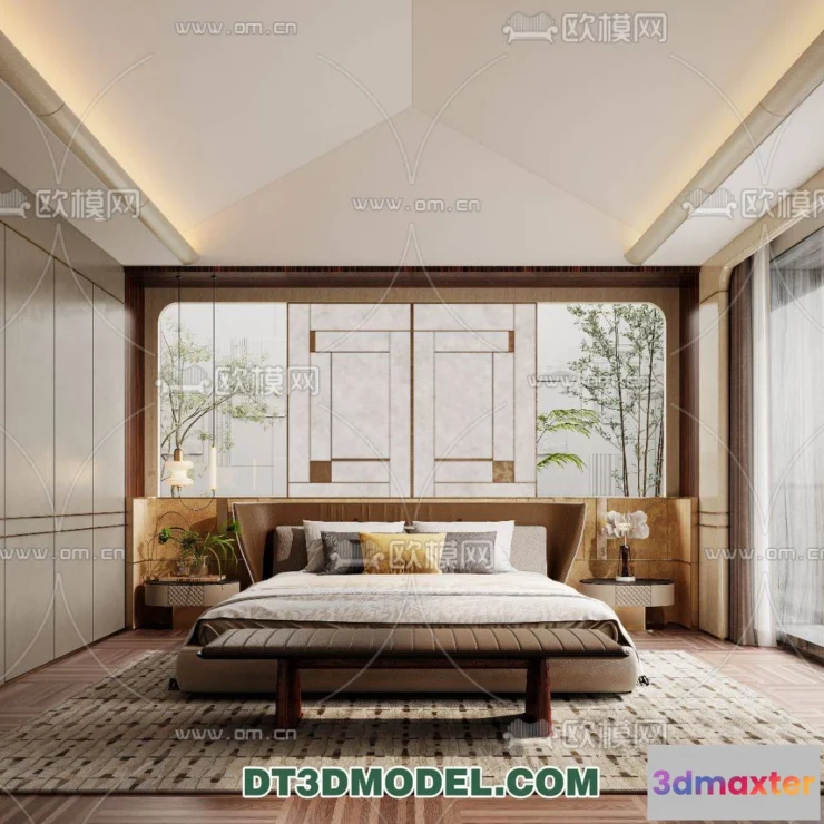 1162546 - WABI SABI STYLE 3D MODELS - BEDROOM - 0001
