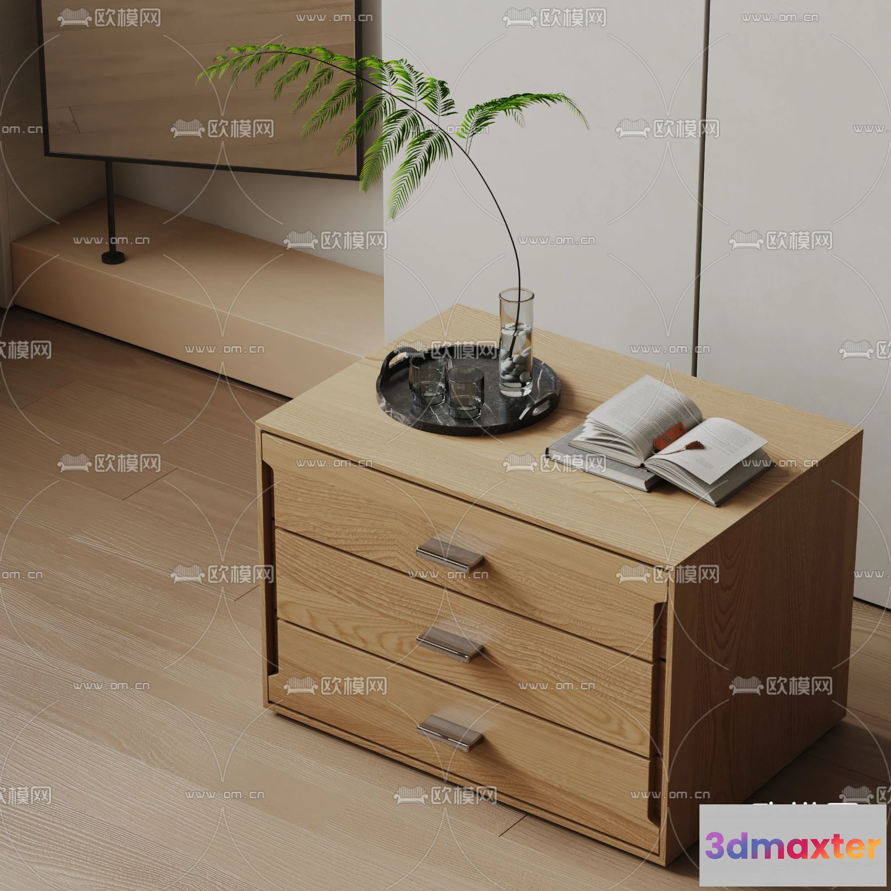 1162990 - WABI SABI STYLE 3D MODELS - BEDSIDE TABLES - 0010