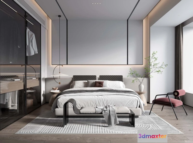 1164774 - BEDROOM - MODERN STYLE - 3D SCENE - 300