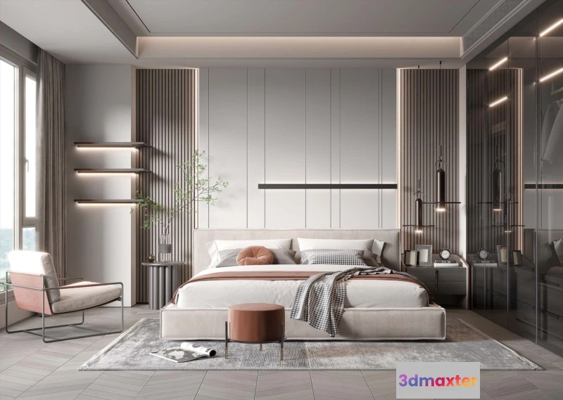 1164782 - BEDROOM - MODERN STYLE - 3D SCENE - 304