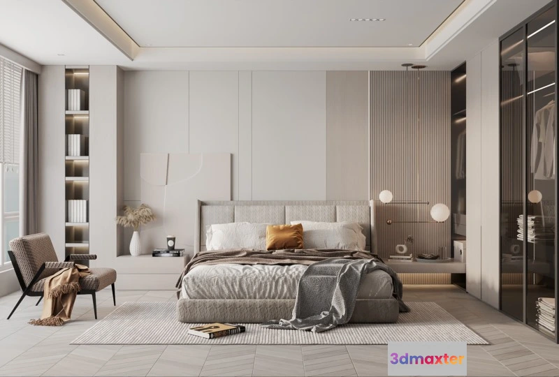 1164804 - BEDROOM - MODERN STYLE - 3D SCENE - 315