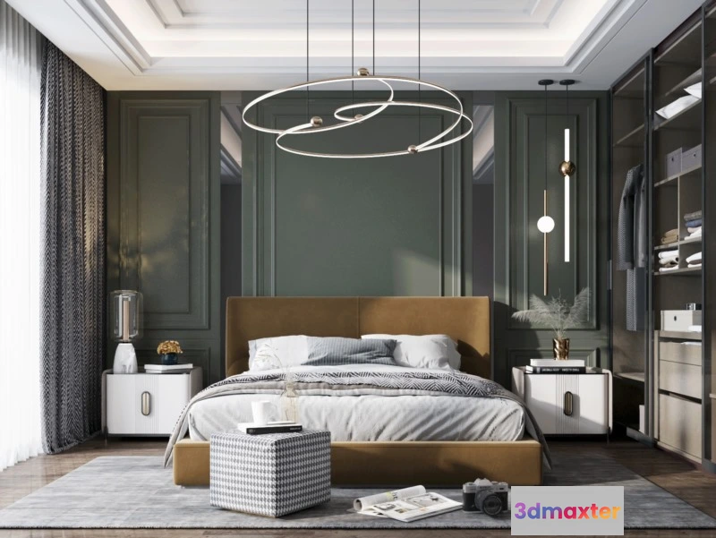 1164808 - BEDROOM - MODERN STYLE - 3D SCENE - 317