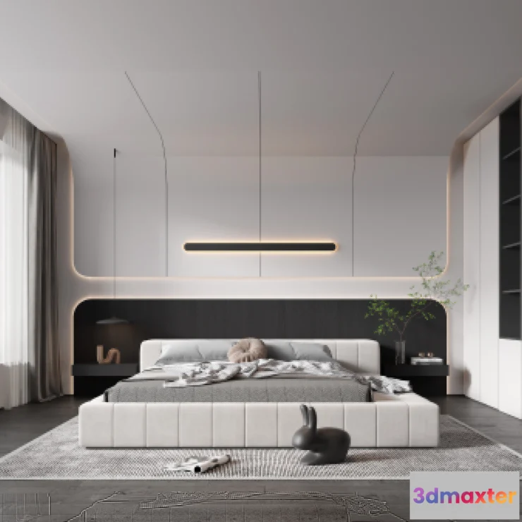 1164830 - BEDROOM - MODERN STYLE - 3D SCENE - 328
