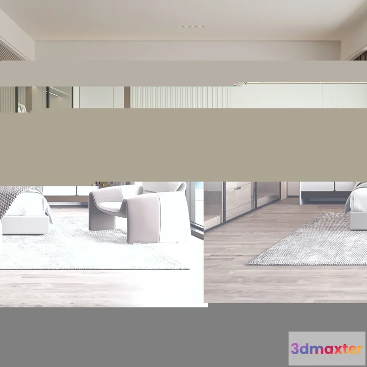 1164840 - BEDROOM - MODERN STYLE - 3D SCENE - 333