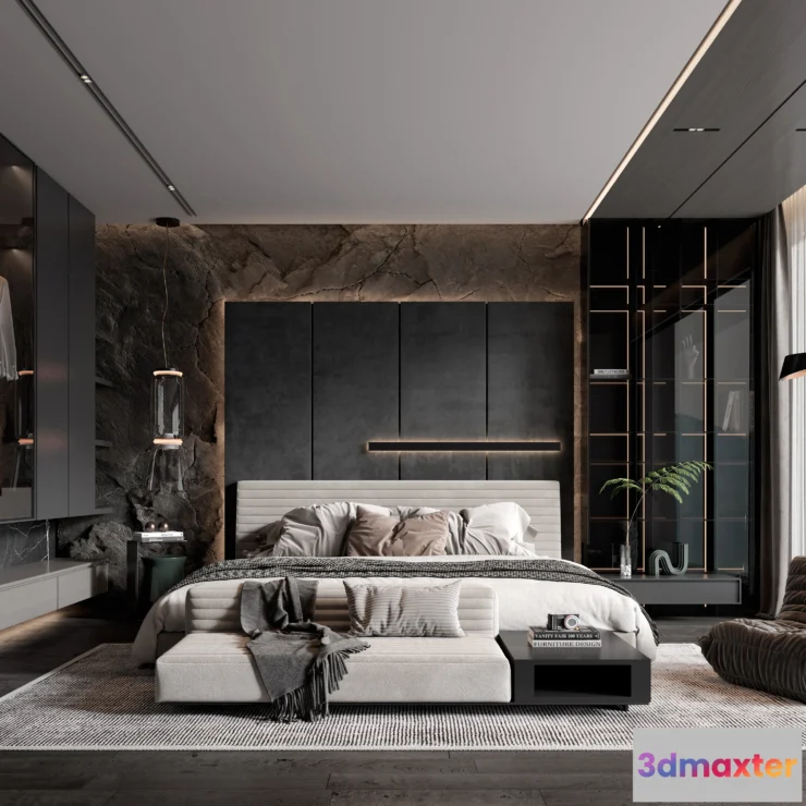 1164858 - BEDROOM - MODERN STYLE - 3D SCENE - 342