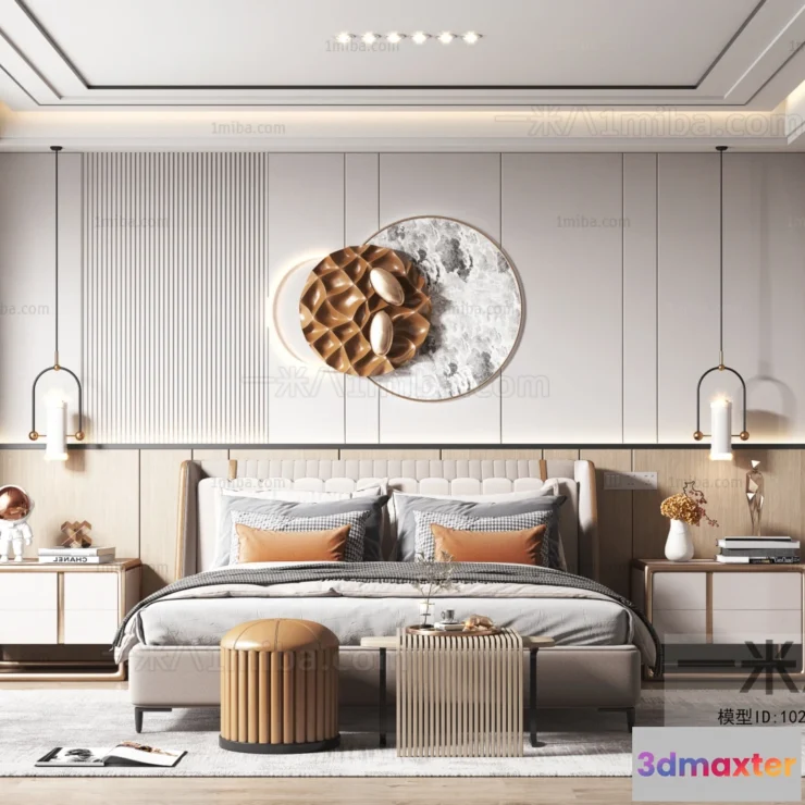 1190044 - BEDROOM - SCENES - 3D MODELS - 002