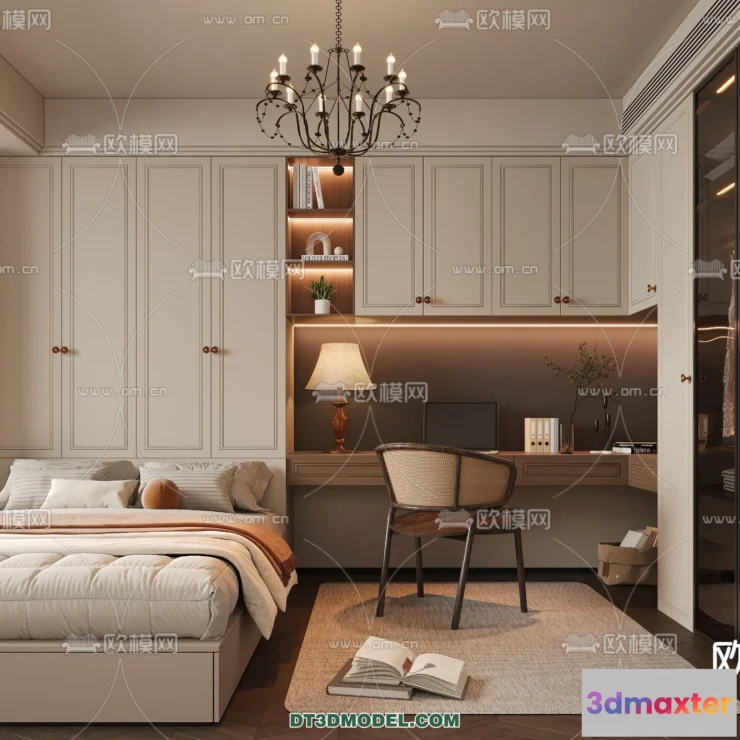 1219938 - Tatami Bedroom - Japan Bedroom - 3D Scene - 062