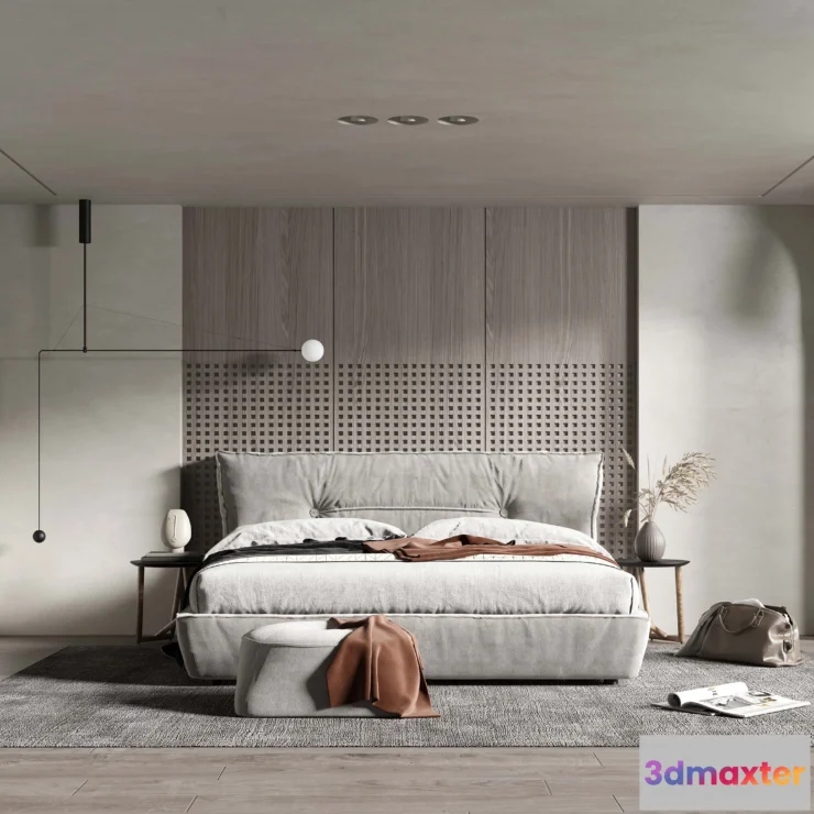1224028 - BEDROOM - MODERN STYLE - 3D SCENE - 267