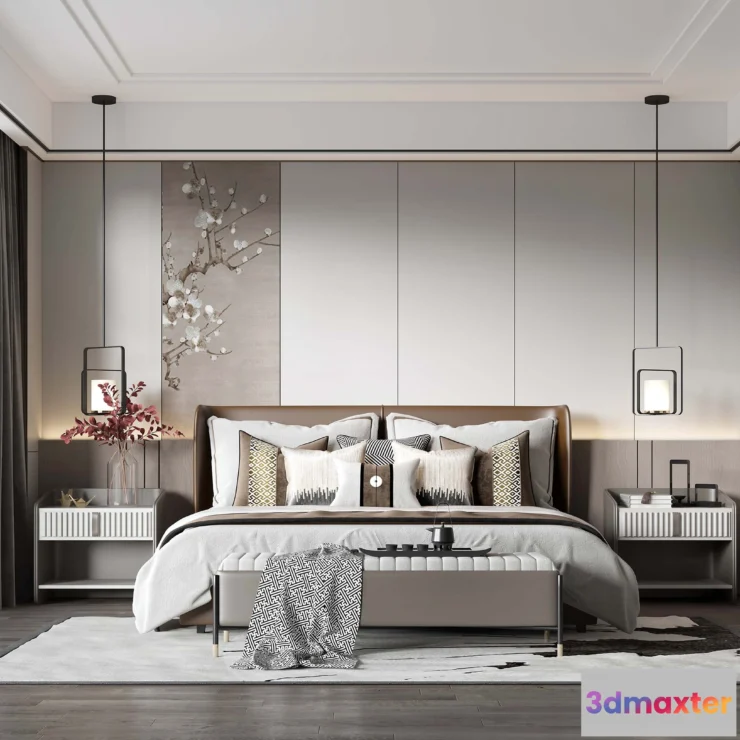 1224072 - BEDROOM - MODERN STYLE - 3D SCENE - 289