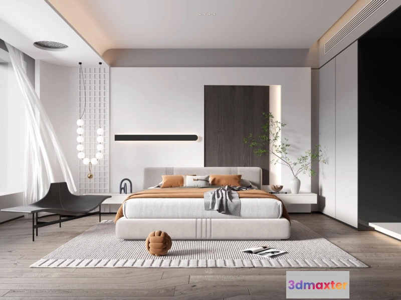 1224096 - BEDROOM - MODERN STYLE - 3D SCENE - 301
