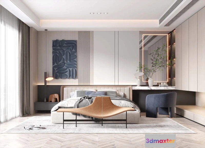 1224106 - BEDROOM - MODERN STYLE - 3D SCENE - 306