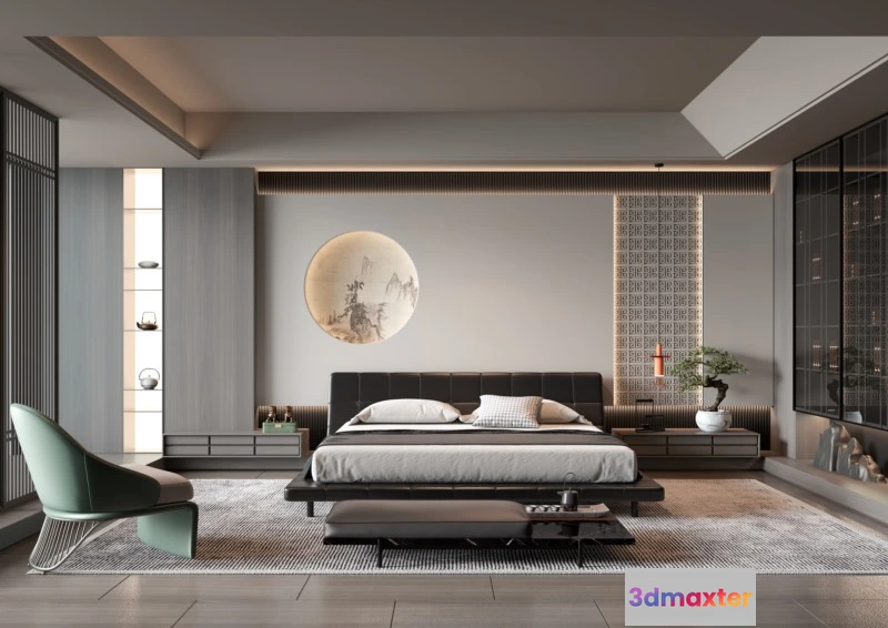 1224112 - BEDROOM - MODERN STYLE - 3D SCENE - 309