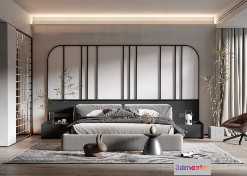 1224114 - BEDROOM - MODERN STYLE - 3D SCENE - 310