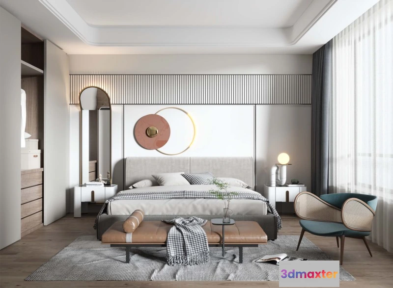 1224118 - BEDROOM - MODERN STYLE - 3D SCENE - 312