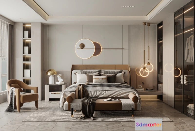1224120 - BEDROOM - MODERN STYLE - 3D SCENE - 313