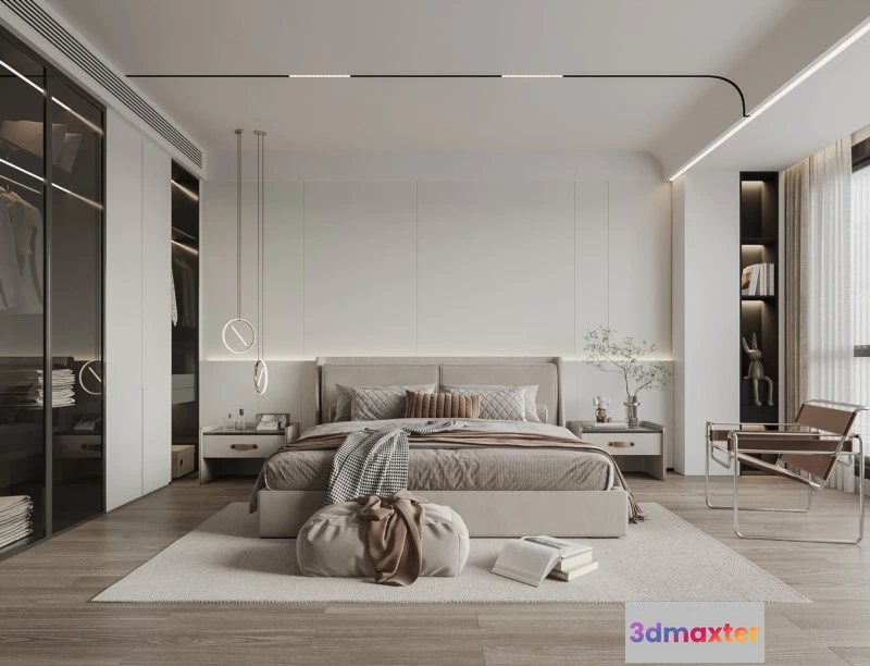 1224126 - BEDROOM - MODERN STYLE - 3D SCENE - 316