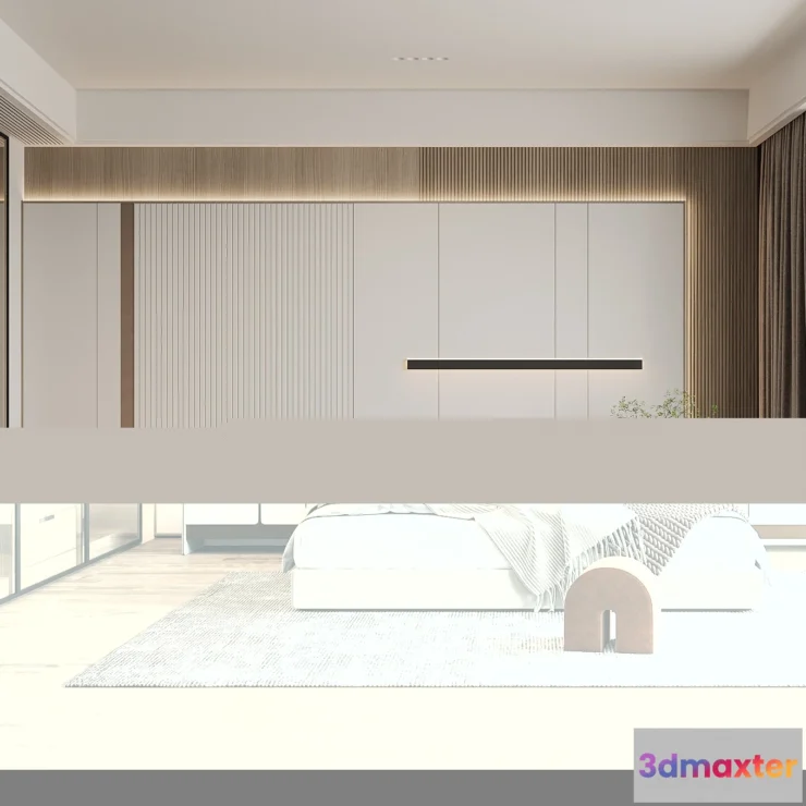 1224160 - BEDROOM - MODERN STYLE - 3D SCENE - 333