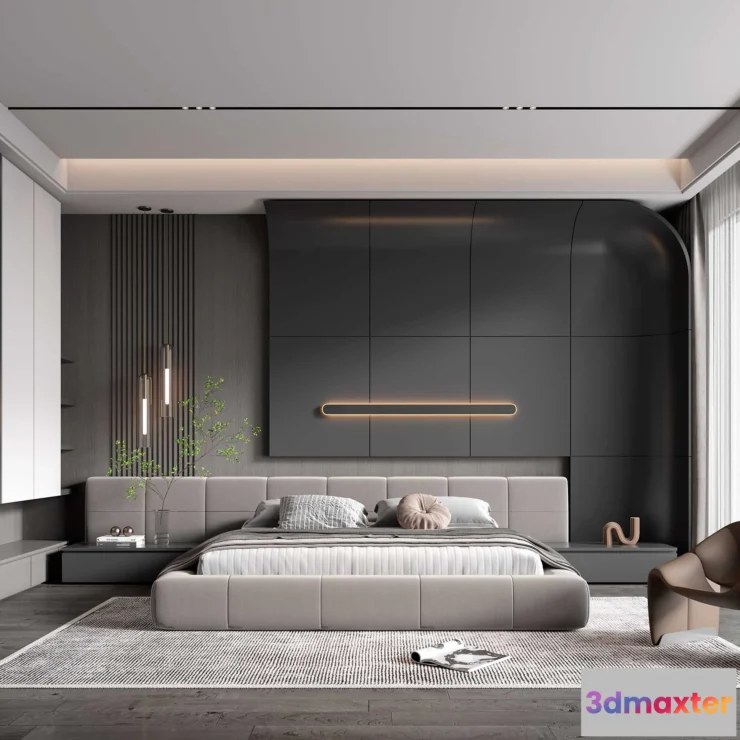 1224164 - BEDROOM - MODERN STYLE - 3D SCENE - 335