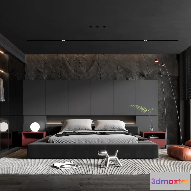 1224168 - BEDROOM - MODERN STYLE - 3D SCENE - 337
